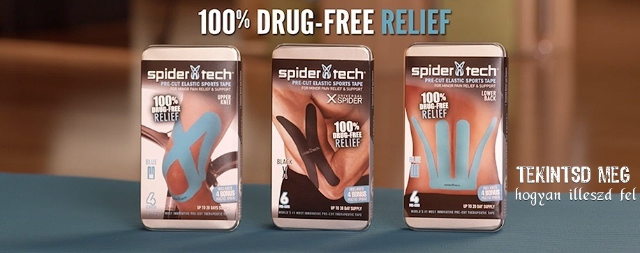 spider tech tape tapasz könyok fajdalomcsillapitas izomhuzodas
